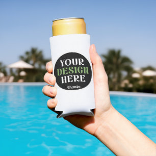custom, unique, sleek & minimalist seltzer can cooler