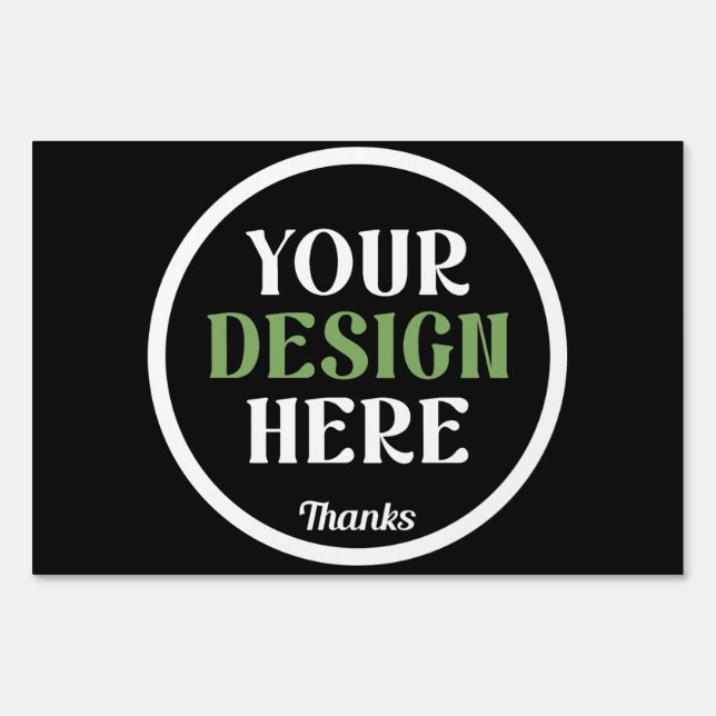 custom, unique, sleek & minimalist sign (Front)