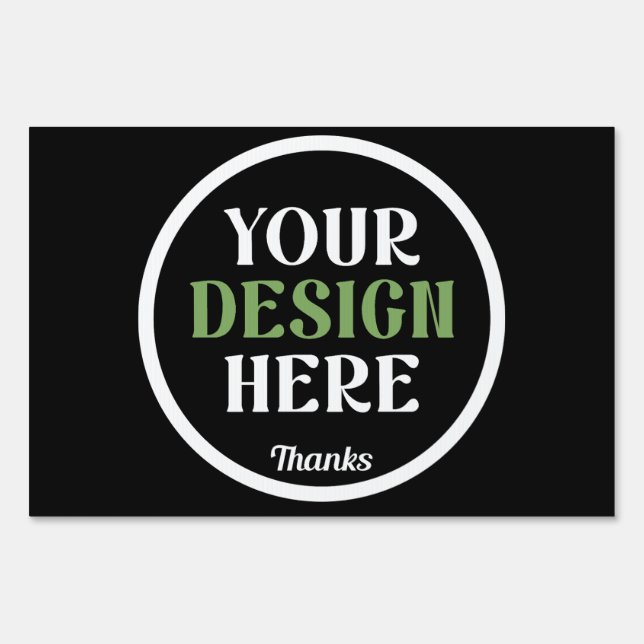 custom, unique, sleek & minimalist sign (Front)