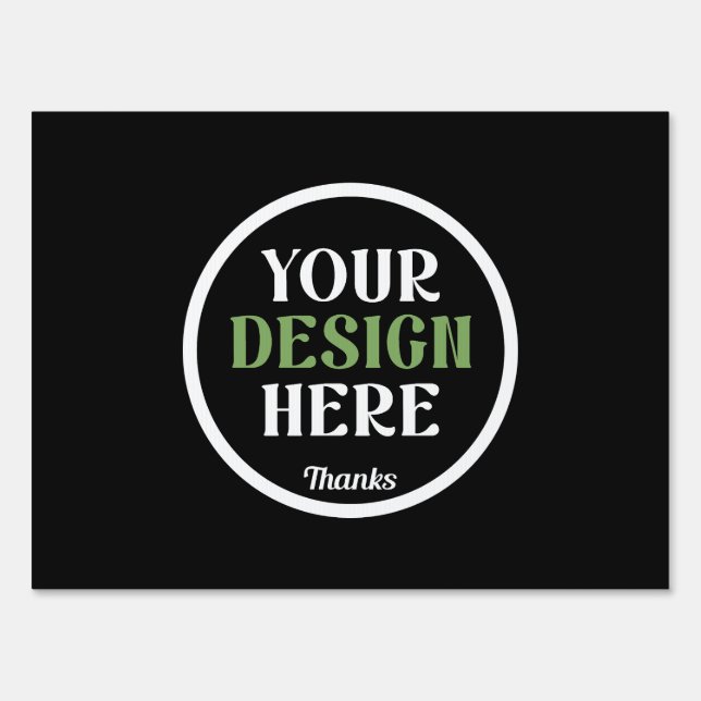 custom, unique, sleek & minimalist sign (Front)