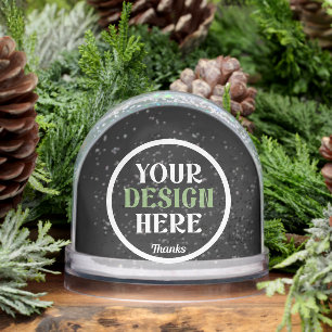 custom, unique, sleek & minimalist snow globe