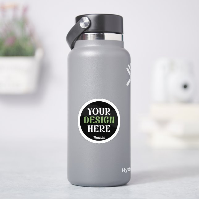 custom, unique, sleek & minimalist sticker (HydroFlask)