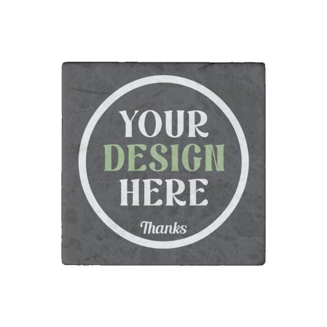 custom, unique, sleek & minimalist stone magnet (Front)