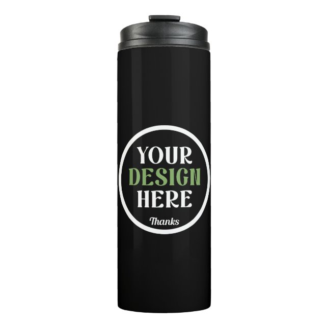 custom, unique, sleek & minimalist thermal tumbler (Front)