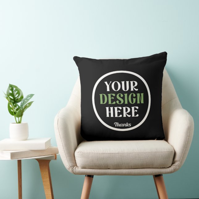 custom, unique, sleek & minimalist throw pillow (Chair)