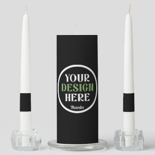 custom, unique, sleek & minimalist unity candle set