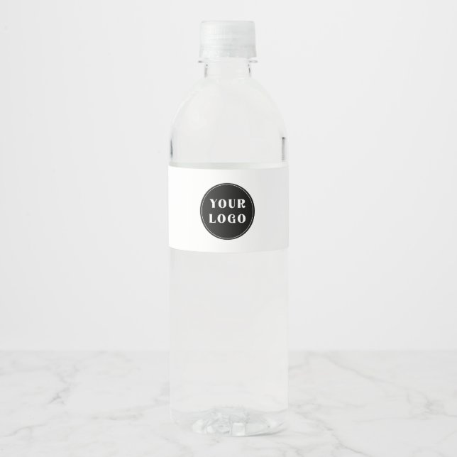 custom, unique, sleek & minimalist water bottle label (Front)