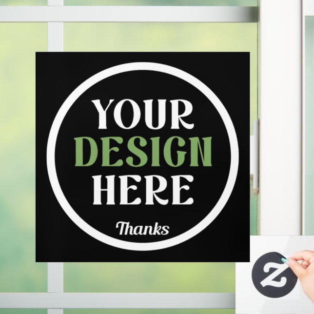 custom, unique, sleek & minimalist window cling (Home)