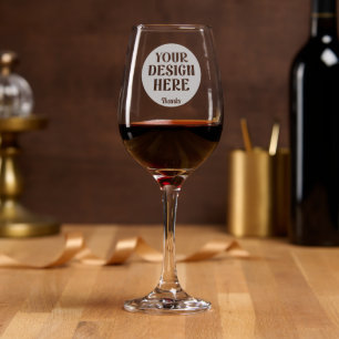 custom, unique, sleek & minimalist wine glass