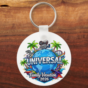 Custom Universal Florida Family Vacation 2026 Shir Keychain