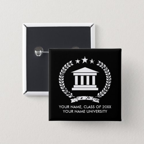 Custom university and college graduation buttons
