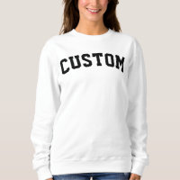 Custom University College Letter Gift Crewneck