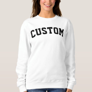 Custom University College Letter Gift Crewneck Sweatshirt
