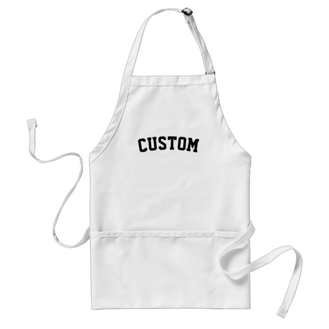 Custom University College Letter Gift for her him Adult Apron (Front)