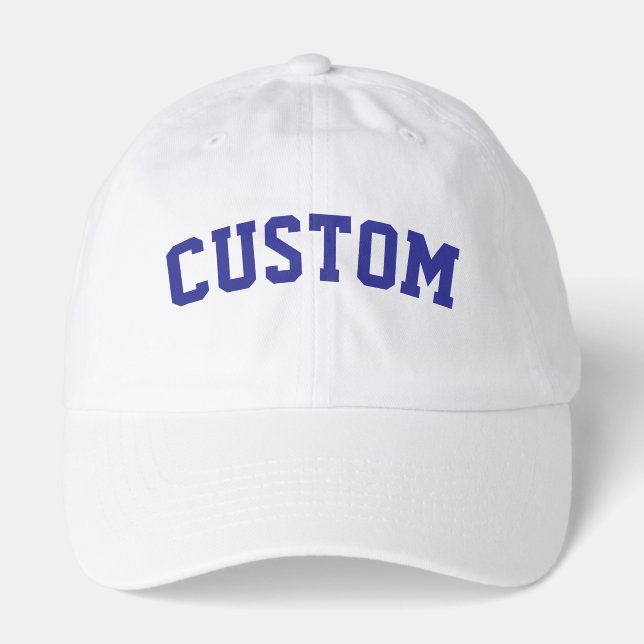 Custom University College Letter Grad Gift for her Hat (Front)