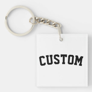Custom University College Letter Her Graduate Gift Keychain