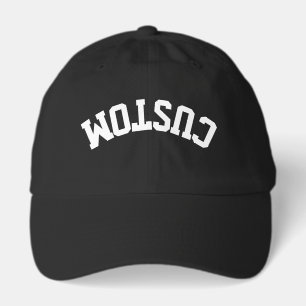 Custom University College Letter Upside Down Trend Hat