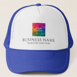 Custom Upload Business Company Logo Here Trucker Hat