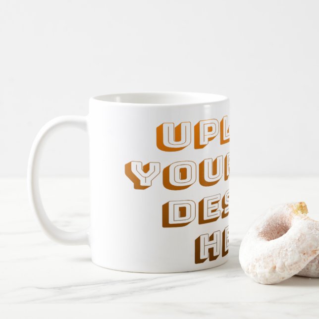 Custom Upload Design Product Coffee Mug (With Donut)