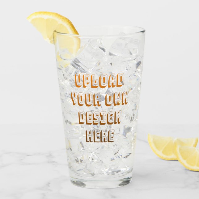 Custom Upload Design Product Glass (Front Ice)