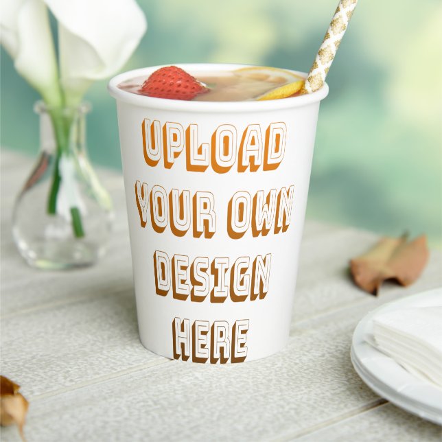 Custom Upload Design Product Paper Cups (Insitu)