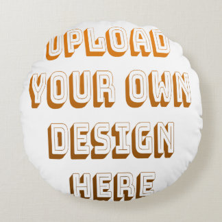 Custom Upload Design Product Round Pillow