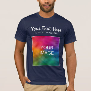 Custom Upload Image Logo Text Mens Bella Canvas T-Shirt