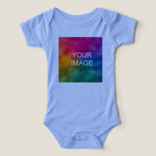 Custom Upload Photo Image to Toddler & Baby Blue Infant T-shirt