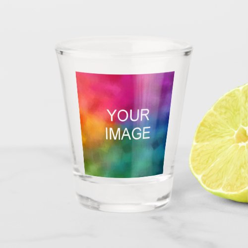 Custom Upload Photo Picture Logo Here Add Text Shot Glass