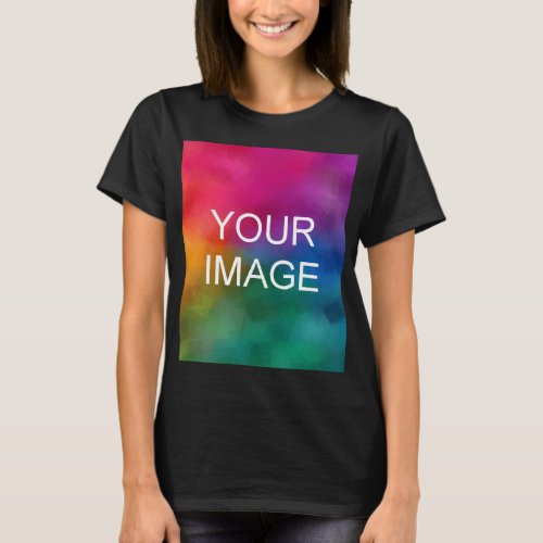 Custom Upload Photo Womens Modern Template T_Shirt