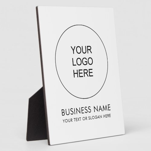 Custom Upload Your Business Company Logo Here Plaque
