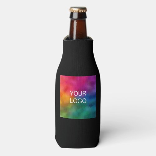 Custom Upload Your Business Logo Modern Template Bottle Cooler