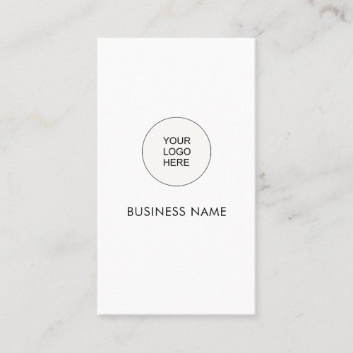 Custom Upload Your Company Logo Here Template Business Card