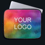 Custom Upload Your Logo Here Add Text Template Laptop Sleeve<br><div class="desc">Custom Upload Your Logo Here Add Text Template Modern Elegant Simple Laptop Sleeve.</div>
