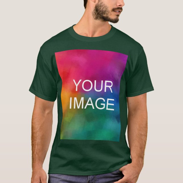 Custom Upload Your Logo or Photo Mens Modern T-Shirt (Front)