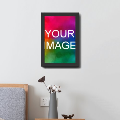 Custom Upload Your Own Photo High Quality Black Framed Art