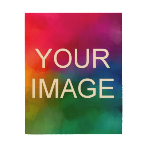 Custom Upload Your Photo Image Logo Modern Wood Wall Art