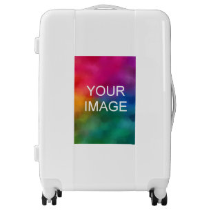Custom Upload Your Photo Image or Logo Template Luggage