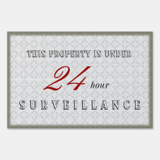Custom Upscale Home and Business Surveillance Sign