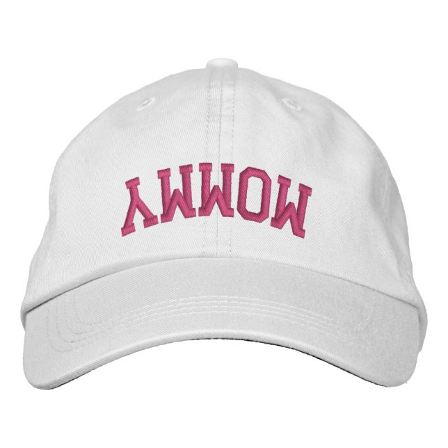Custom Upside Down Embroidered  Baseball Cap (Front)