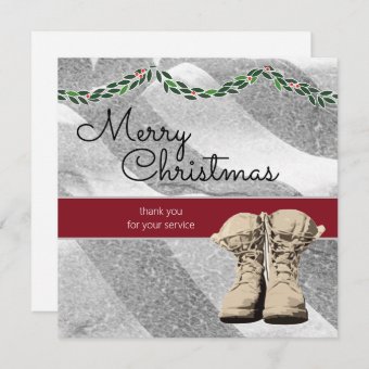 Custom US Military Christmas Cards Soldiers | Zazzle