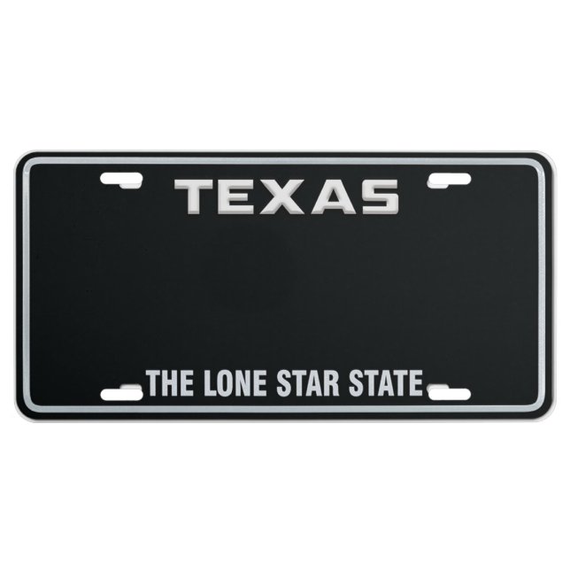 Custom US Texas License Plates 01 (Front)