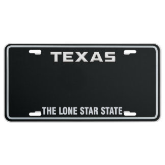 Custom US Texas License Plates 01