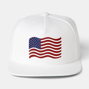 Custom USA Flag Mark 5 Panel Classic Snap Back Hat