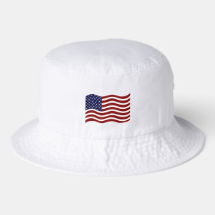 Custom USA Flag Mark Classic Bucket Hat