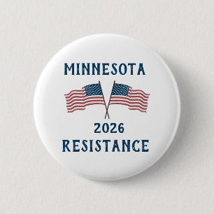 Custom USA Flag Resistance  Button