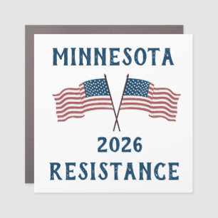 Custom USA Flag Resistance  Car Magnet