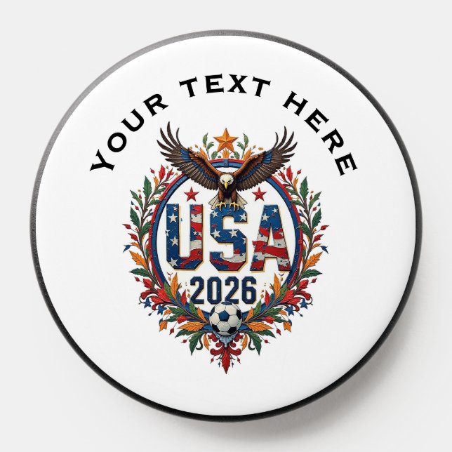 Custom USA National Soccer Team Bald Eagle Logo PopSocket (Popsocket)
