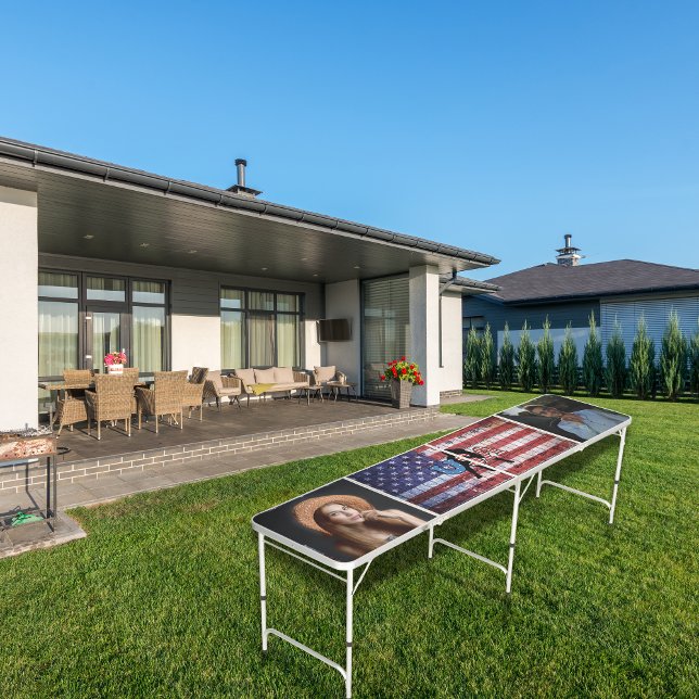 Custom USA Photo Beer  – Football Party Pong Table (Creator Uploaded)