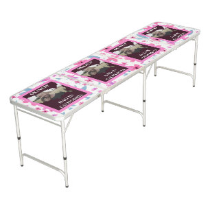 Custom USA photo Okayest dad Fathers day Beer Pong Table